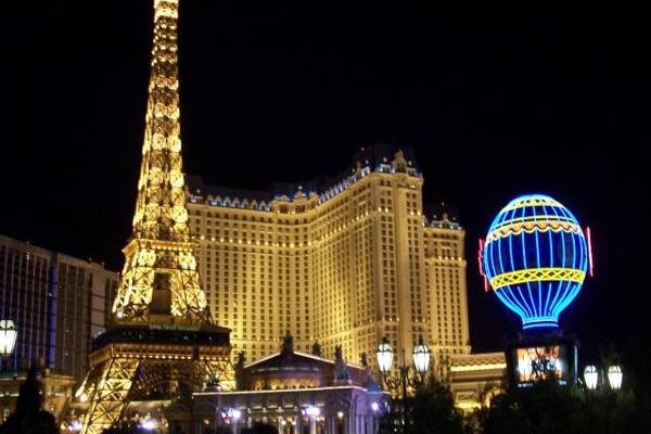 Top of the Eiffel Tower at Paris Las Vegas Editorial Photo - Image