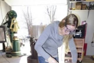 Crystal also gets to size her ring.