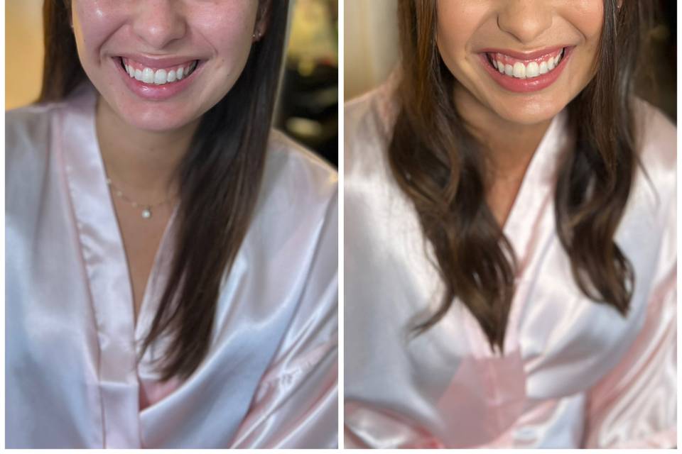 Before & After for Bridesmaid