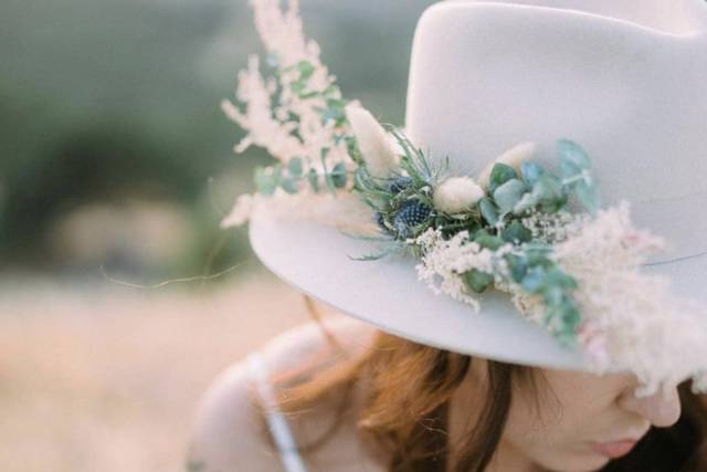 Floral boho hats
