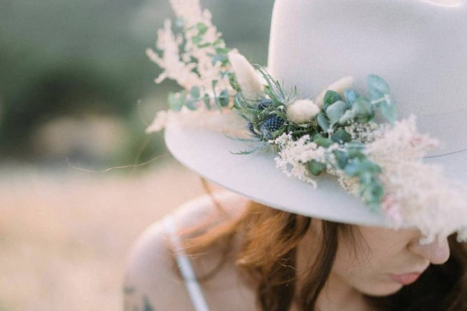 Floral boho hats