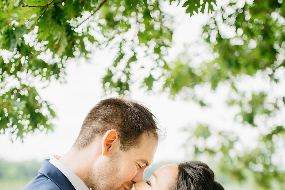 An Outdoor Kiss