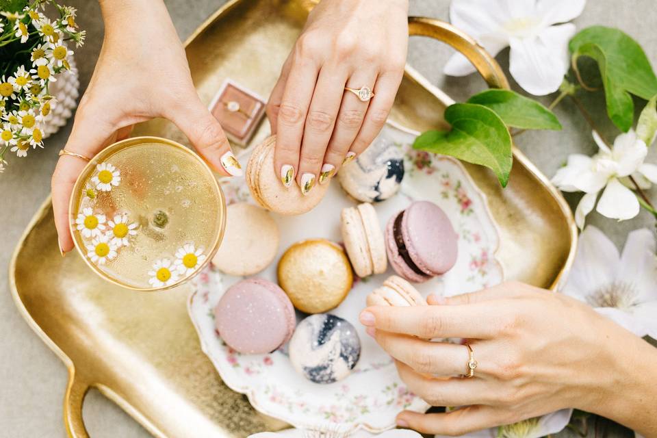 Macarons & Engagement Rings