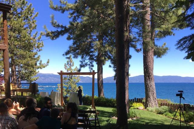 Tahoe lakefront wedding