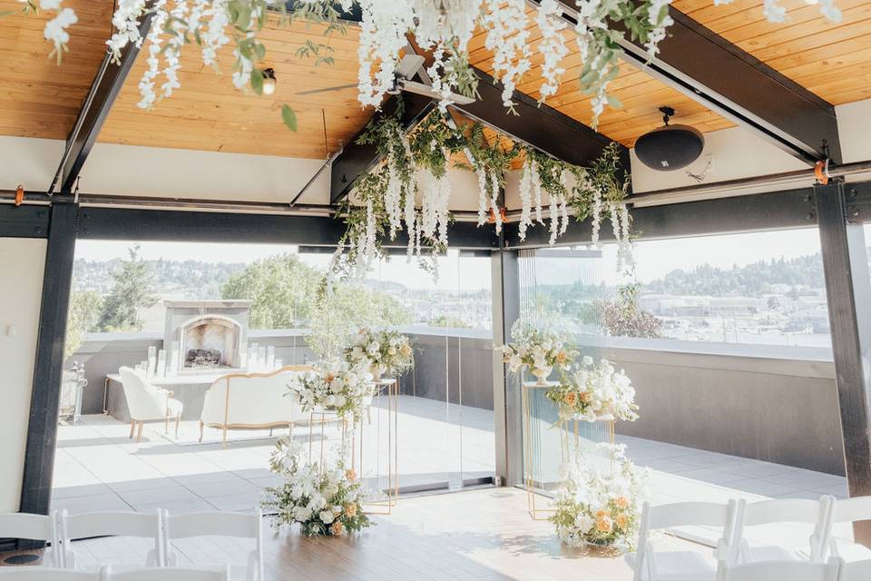 Hanging wisteria