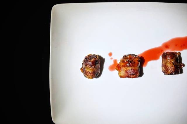 Bacon wrapped dates