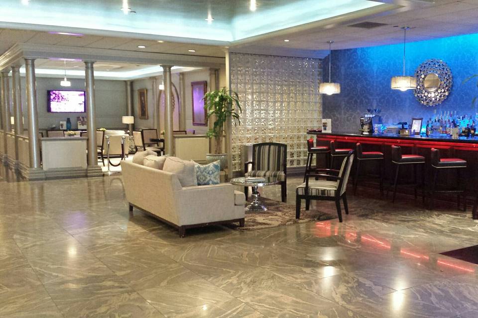 Lounge area in lobby