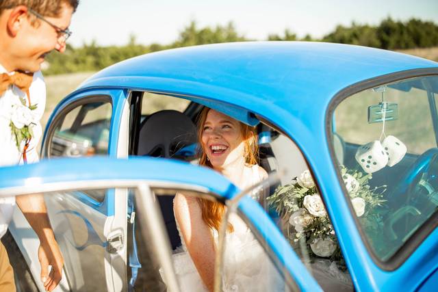 Leaving the ceremony