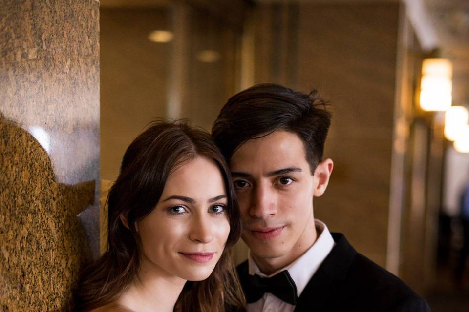 Just married portrait