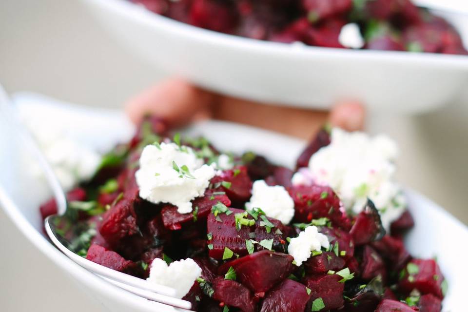 Roasted Beets with Chevre