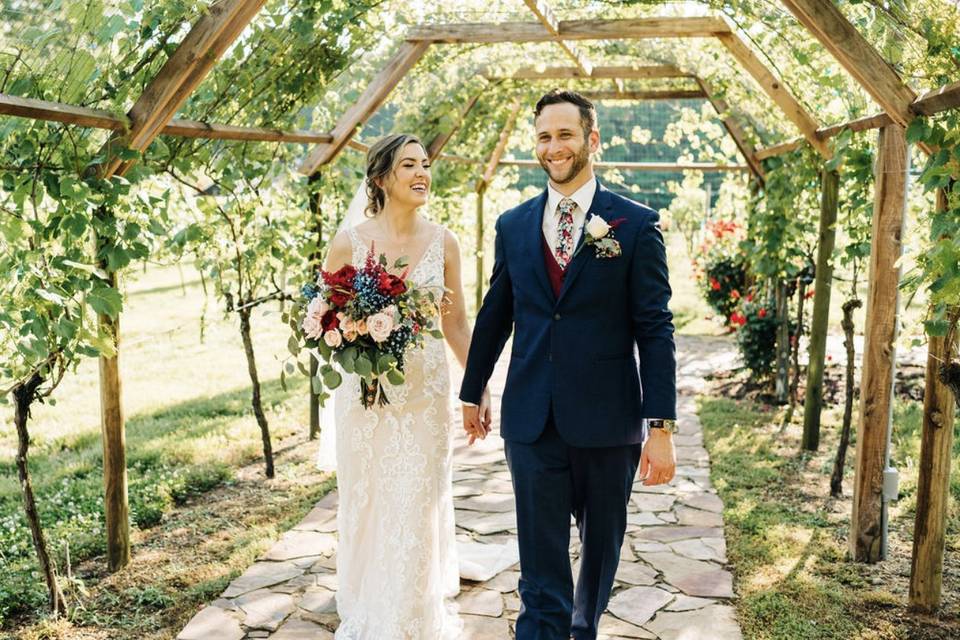 A June wedding at the Vineyard