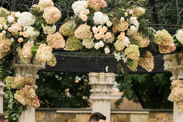 The bride and groom
