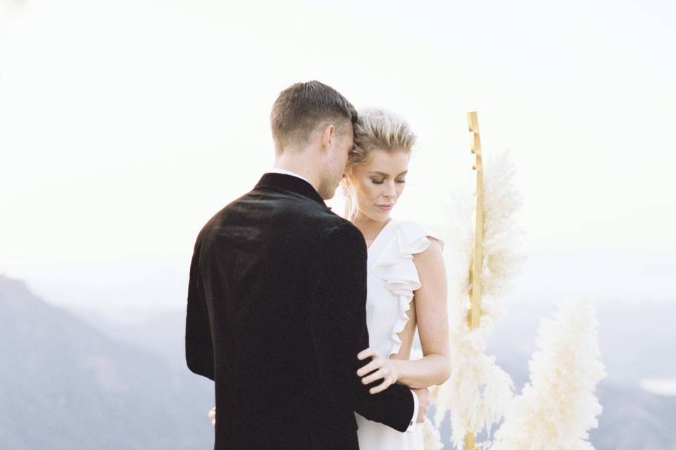 Couple on a mountain
