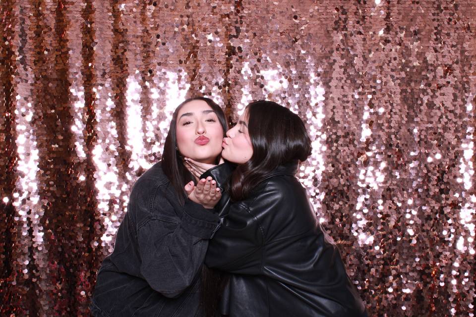 Rose gold backdrop