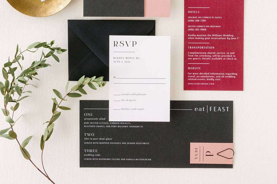 Bold + Modern Invitation