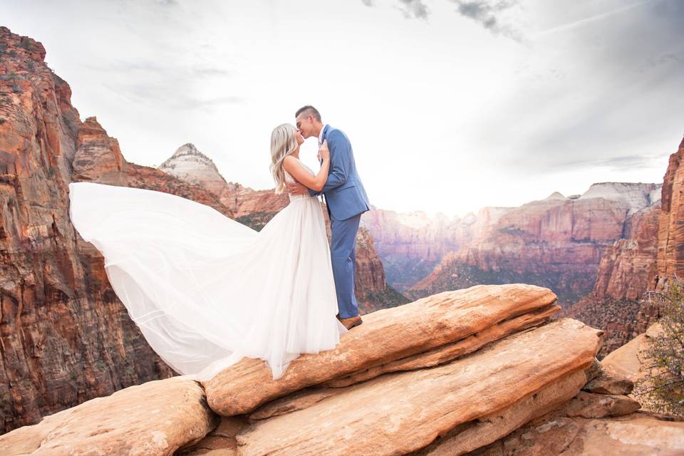 Zion canyon overlook