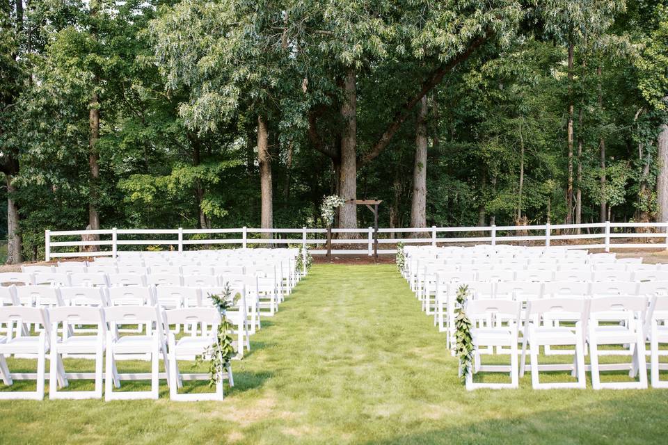 Outside ceremony area