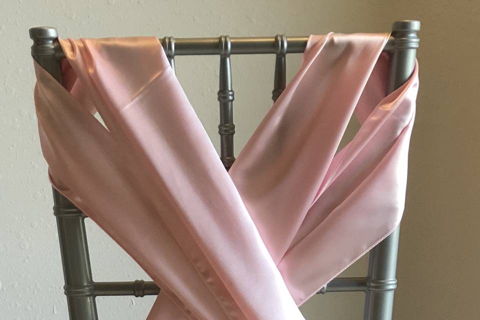 Baby pink satin