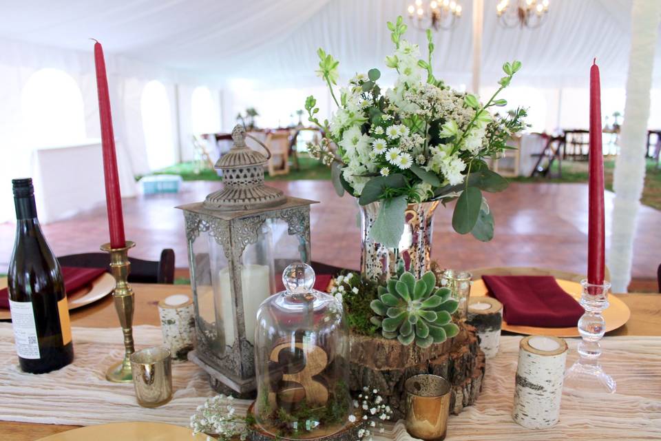 Eclectic centerpiece