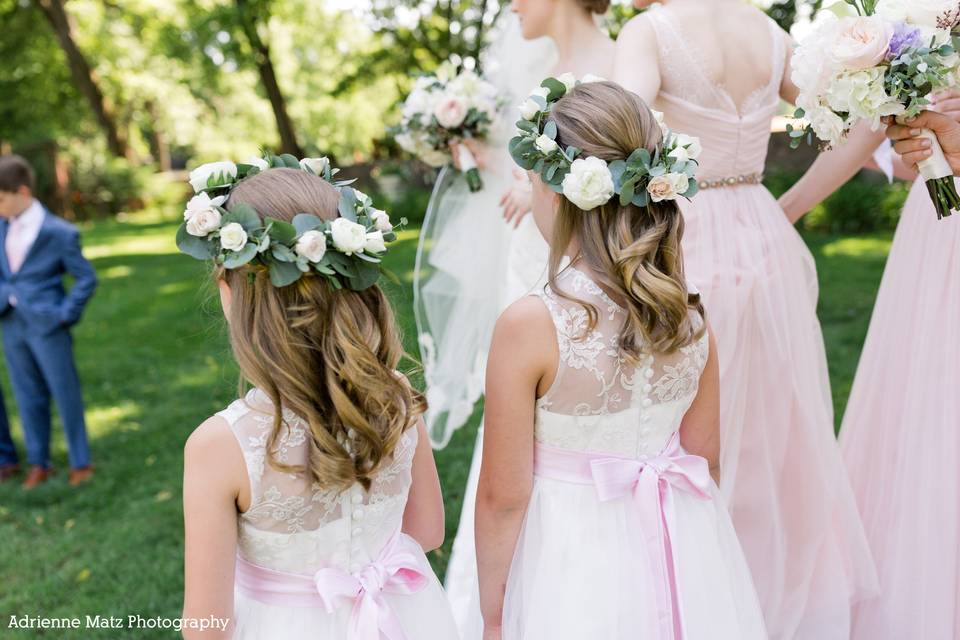 Flower girl crowns