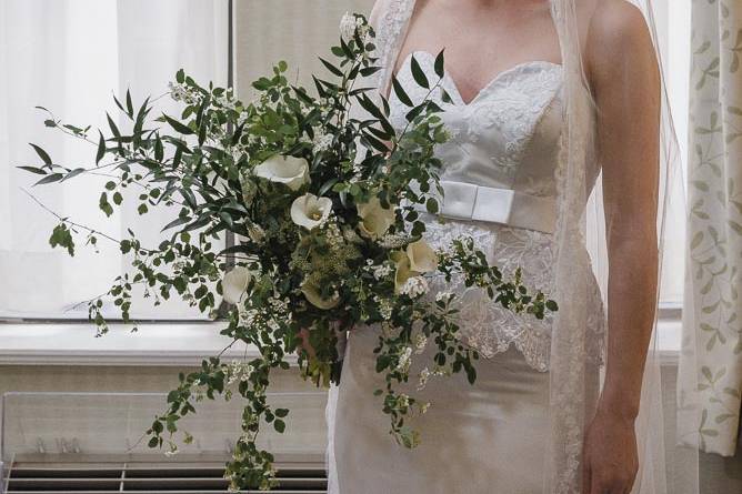 Greenery bridal bouquet