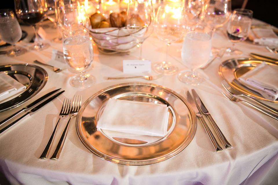 Elegant wedding setting