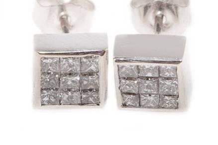 Multi-diamond (square) earrings