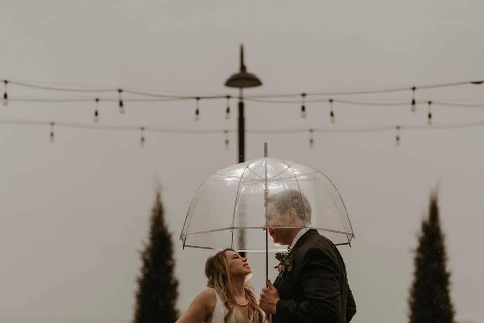 Rainy day wedding vibes