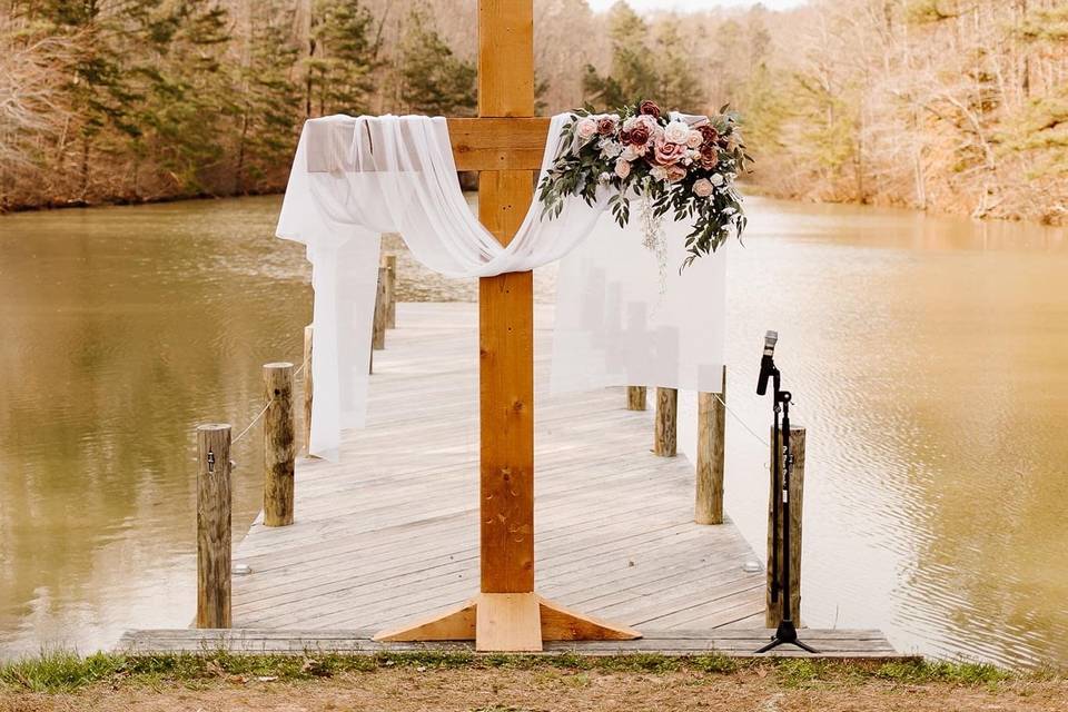 Lakeside ceremony