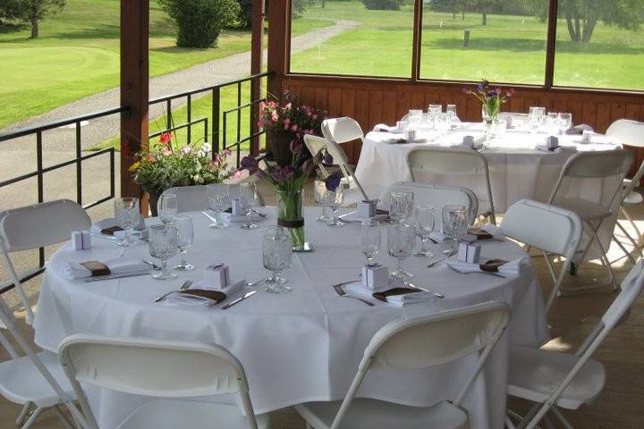 Outdoor wedding venue