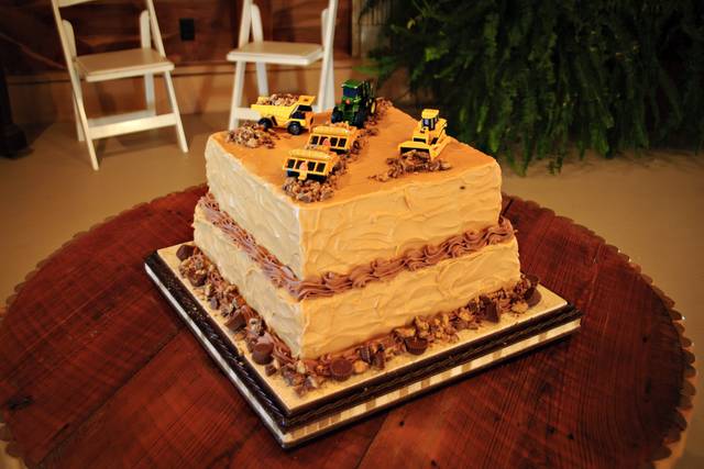 Groom's Cake - Groom works in excavating!
