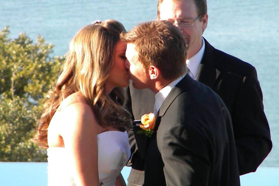 Wedding kiss