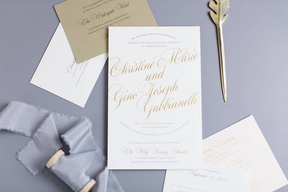 Modern thermography invitation