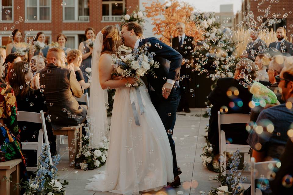 A Greenhouse Loft ceremony