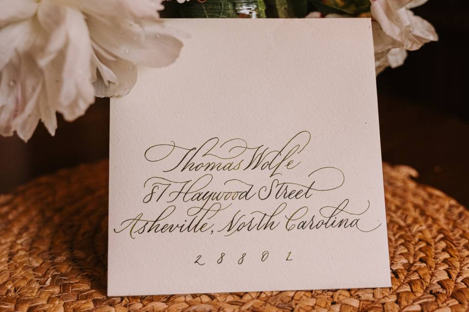 Flourished copperplate