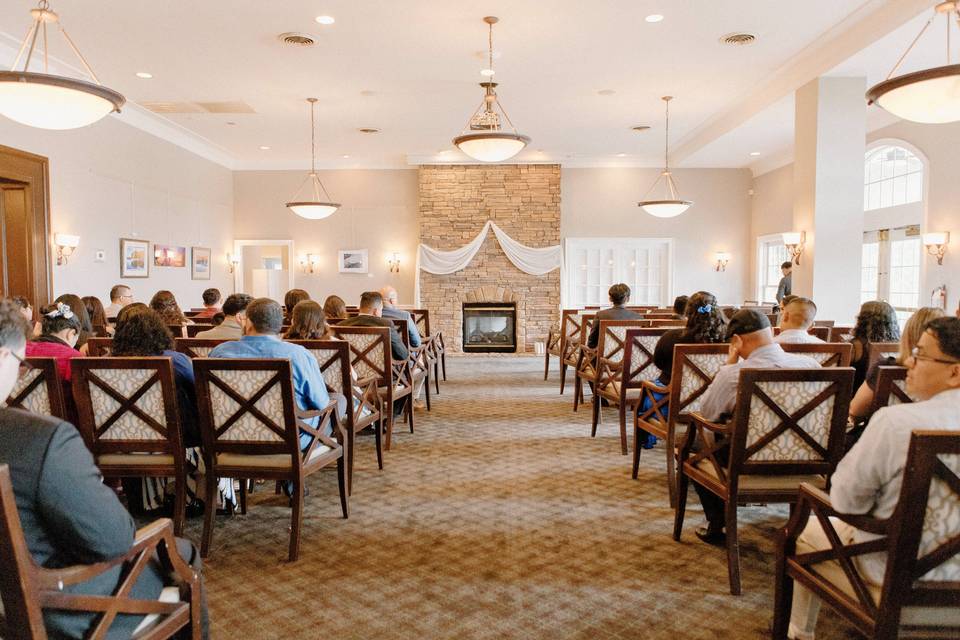 Indoor Ceremony on a Rainy Day