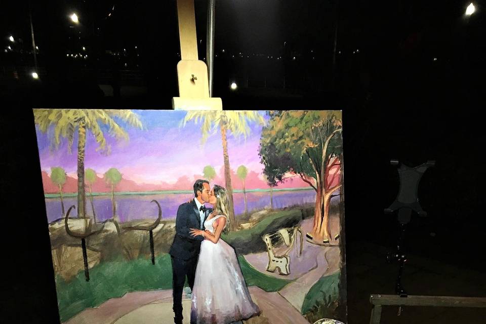 Live Wedding Painting 24x30 in