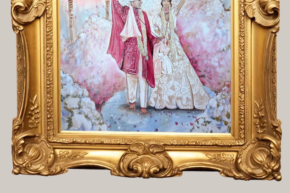 Indian Ceremony Exit Painting
