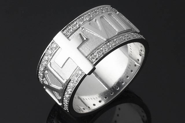 Mens Wedding Band-Roman Nu