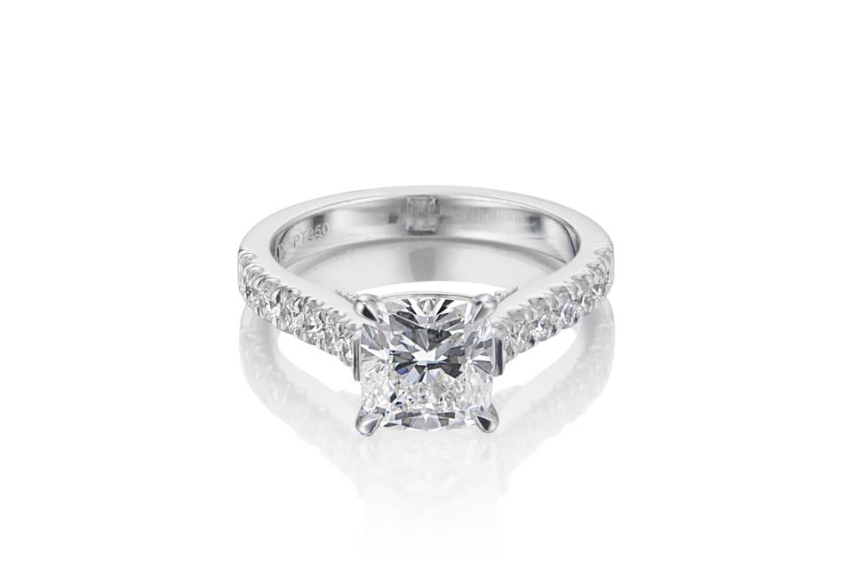 Cushion Cut Engagement Ring