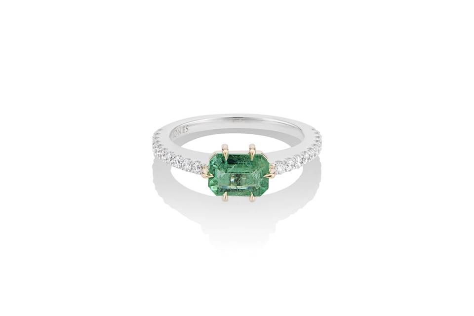 Emerald Engagement Ring