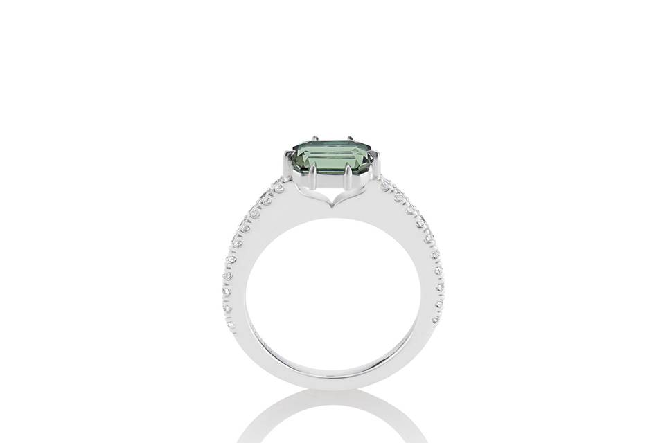 Emerald Engagement Ring