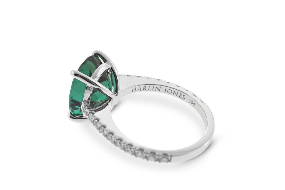 Green Tourmaline Engagement