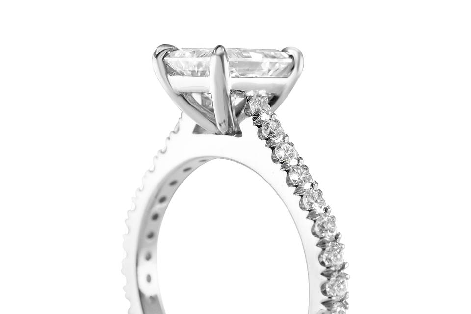 Radiant Cut Engagement Ring