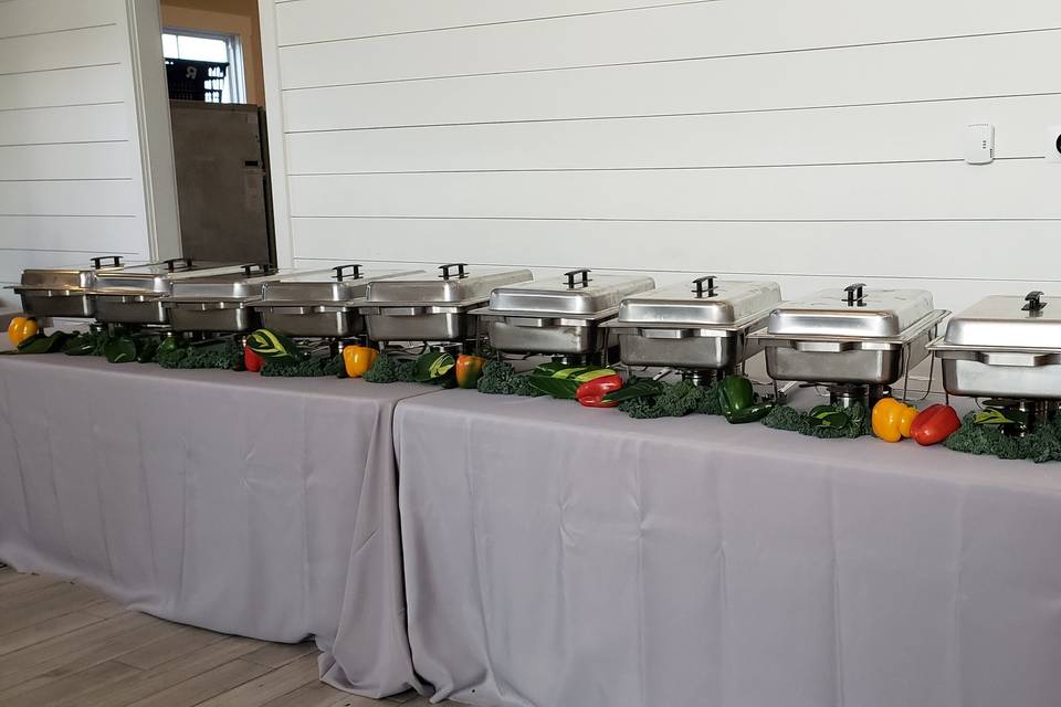 Buffet set up