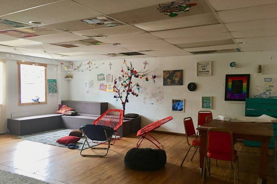 Kids Room can be used for a changing area.