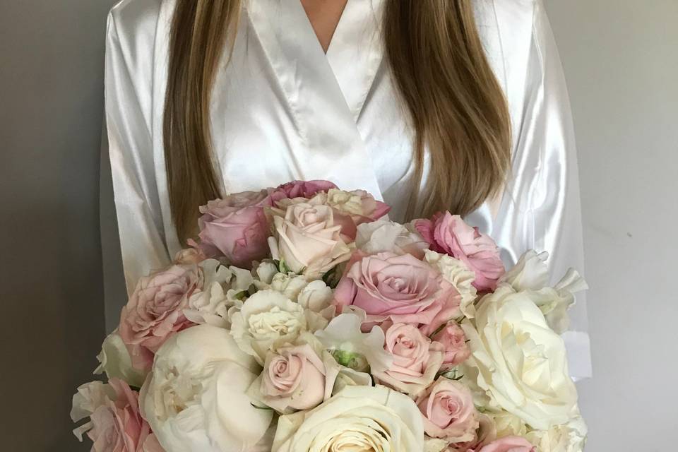 Soft pinks and whites