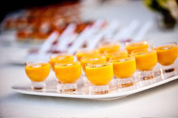 Roasted Butternut Squash and Lobster Bisque Shooters