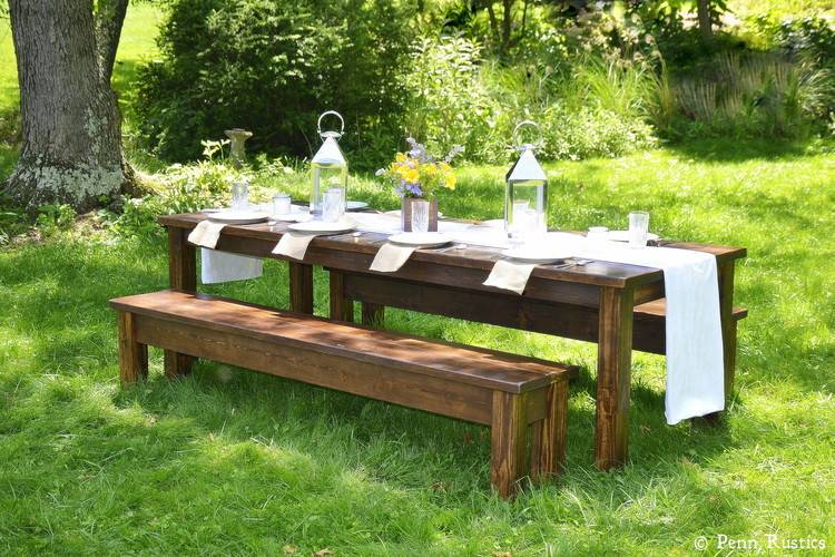 High quality farm tables and benches