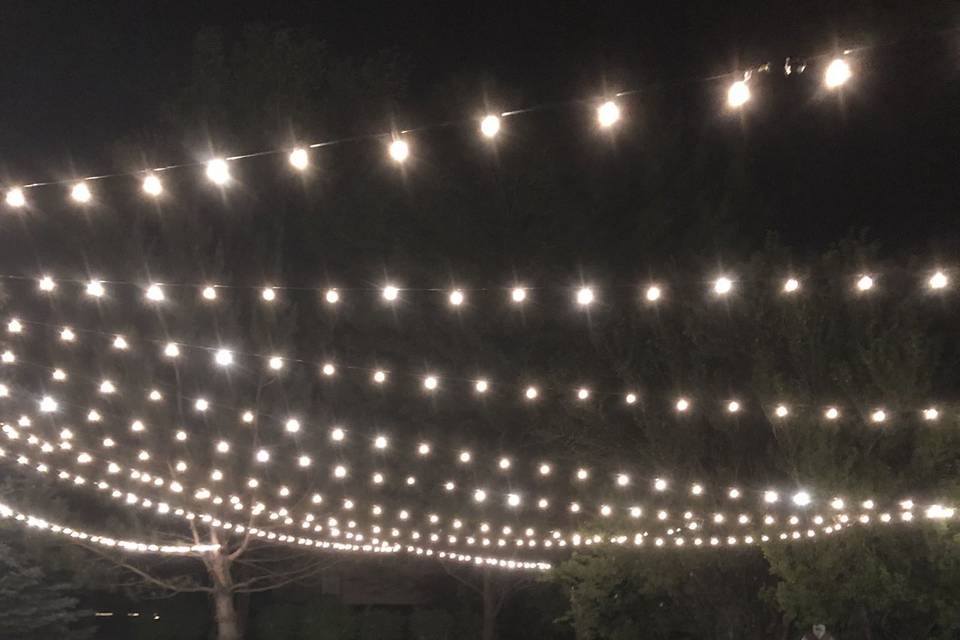 Lighting for a backyard event